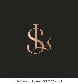 SL Logo-Design. Vektorgrafik.