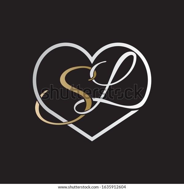 Sl Logo Design Vector Luxury Premium Stock Vector Royalty Free