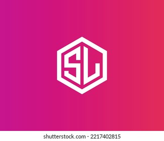 SL logo design vector template