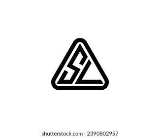 SL logo design vector template