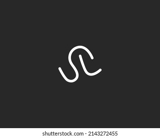 SL logo letter design vector