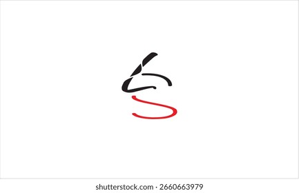 SL, LS ABSTRAKTER BUCHSTABE LOGO MONOGRAMM