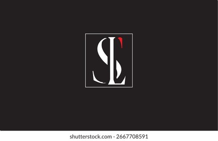 SL, LS ABSTRAKTER BUCHSTABE LOGO MONOGRAMM