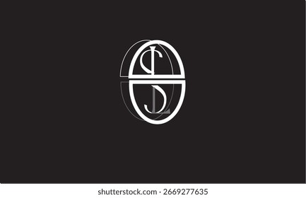 MONOGRAMA DEL LOGOTIPO DE LA LETRA ABSTRACTAS SL, LS