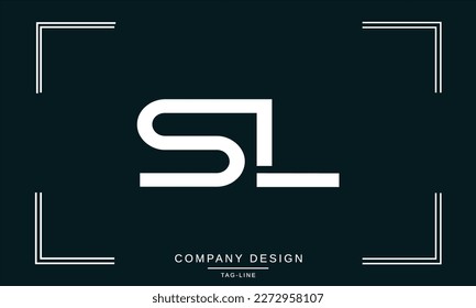 SL, LS, Abstract Letters Logo Monogram