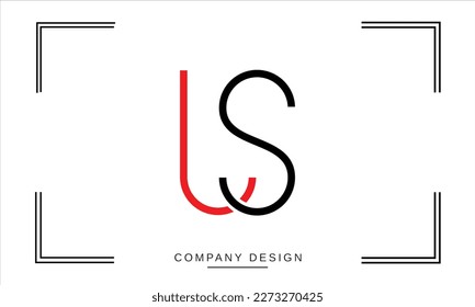 SL, LS, Abstract Letters Logo Monogram