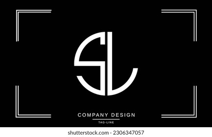 SL, LS, Abstract Letters Logo Monogram
