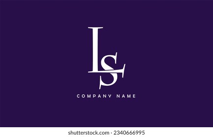 L, LS Abstrakte Buchstaben Logo Monogramm