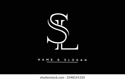 SL, LS Letras abstratas Monograma de logotipo