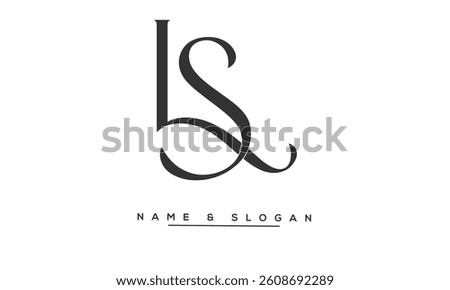 SL, LS Abstract Letters Logo Monogram