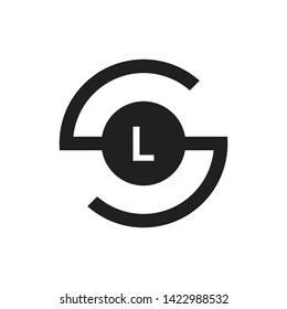 SL LS Letter Initial Logo Design Template - Vector - Vector 