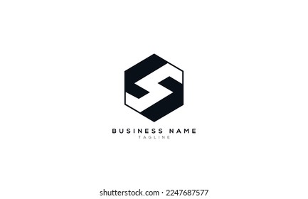 SL, LS, S, 5, SO, OS, Abstract initial monogram letter alphabet logo design