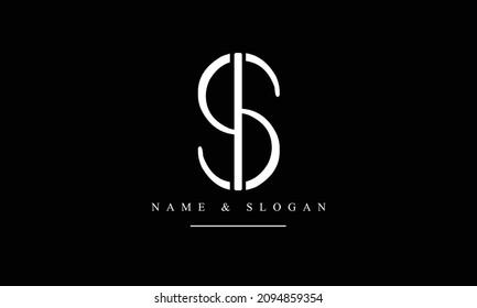 SL, LS, S, L letras abstractas monograma logotipo