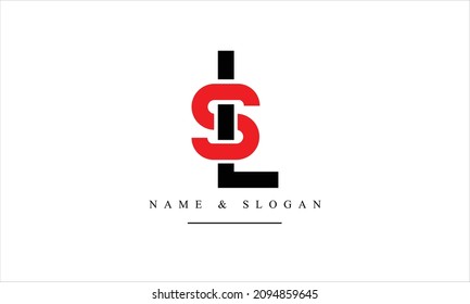 SL, LS, S, L abstract letters logo monogram