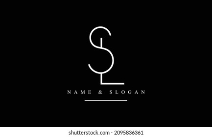 SL, LS, S, L abstract letters logo monogram