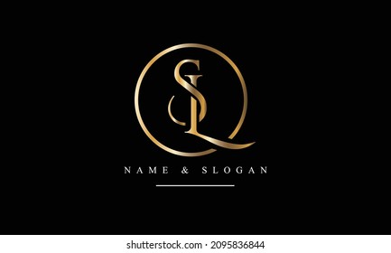 SL, LS, S, L abstract letters logo monogram