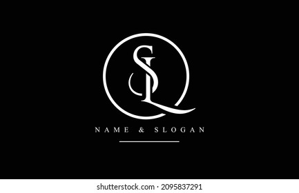 SL, LS, S, L abstract letters logo monogram