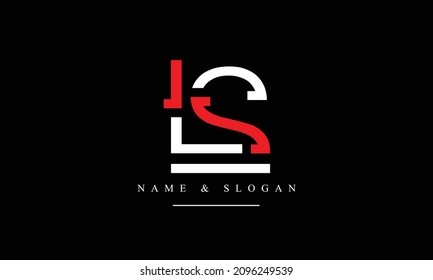 SL, LS, S, L abstract letters logo monogram