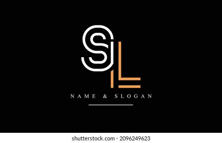 SL, LS, S, L letras abstractas monograma logotipo
