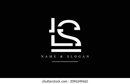 SL, LS, S, L abstract letters logo monogram