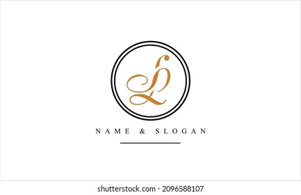 SL, LS, S, L abstract letters logo monogram