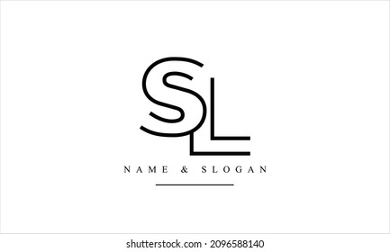 SL, LS, S, L abstract letters logo monogram
