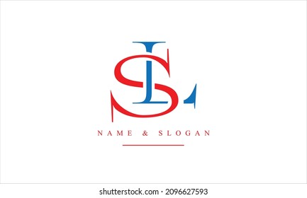 SL, LS, S, L abstract letters logo monogram