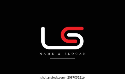 SL, LS, S, L abstract letters logo monogram