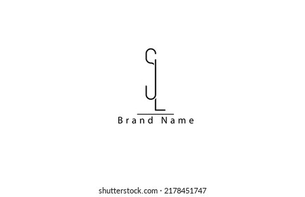 SL LS S L abstract vector logo monogram template