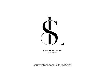 SL, LS, S, L, logotipo de las letras abstractas Monograma