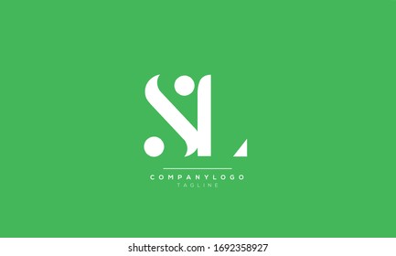 SL LS S L Letter Logo Alphabet Design Template Vector