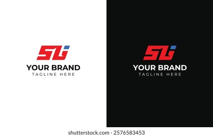 SL LS SLI LSI letter logo design vector template