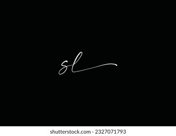  SL Modern Initial logo design and company logo