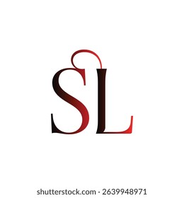 SL modern minimalist wordmark logo featuring clean typography and timeless initials. Perfect for businesses seeking a sleek, professional identity with lasting visual appeal and versatility.