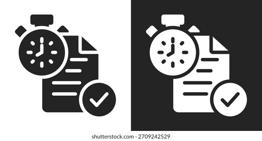 Icono De Sla En Estilo Glifo Blanco Y Negro