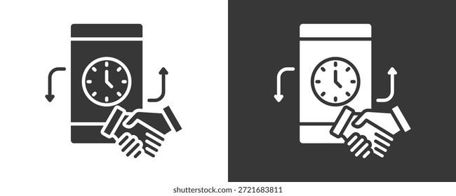 Sla Icon Set Colección De Vector Aislado En Blanco Y Negro