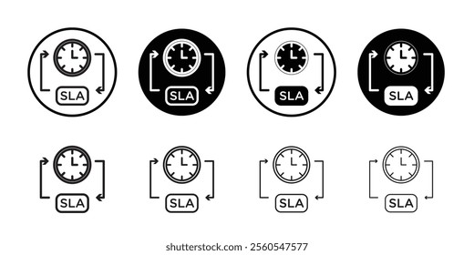 SLA Icon Thin line flat illustration