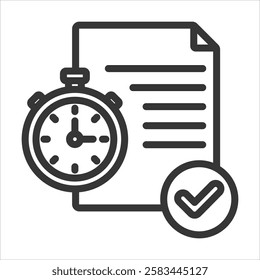 Sla Outline Icon Vector Illustration