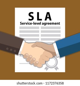 Sla Or Service Level Agreement, Handshake 