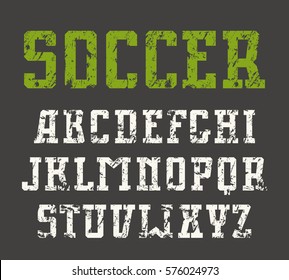 Slab serif font in sport style
