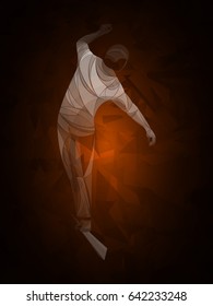 slackline stylized, athlete bright