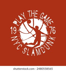 slam dunk. basketball championship. tees design
