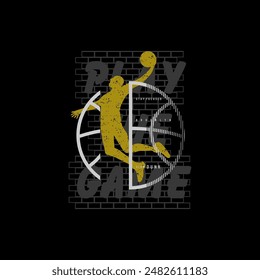 slam dunk. basketball championship. tees design
