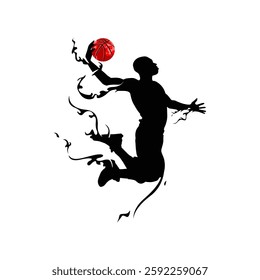 slam dunk vector design illustrator