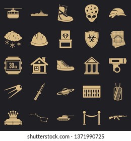 Slam icons set. Simple set of 25 slam vector icons for web for any design