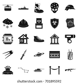 Slam icons set. Simple set of 25 slam vector icons for web isolated on white background