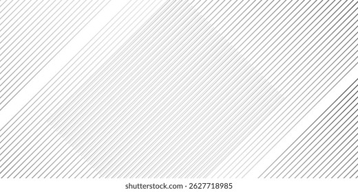Slant line halftone gradation texture. Fading diagonal stripe gradient background. Black oblique pattern backdrop.