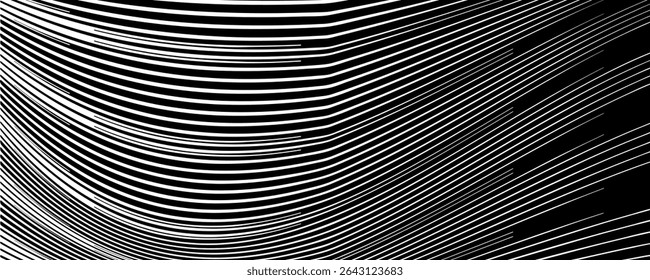 Slant line halftone gradation texture. Fading diagonal stripe gradient background. Black oblique pattern backdrop. Vanishing thin parallel line wallpaper for overlay, print, cover. Vector illustrator