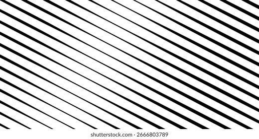 Textur für Schräglinien-Halbtongradation. Schwindender diagonaler Streifenverlauf-Hintergrund. Schwarzes schräges Muster Hintergrund. abstraktes Hintergrundmuster eps10
