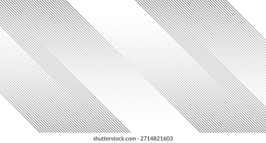 Textura de gradación de semitono de línea inclinada. Fondo de degradado de franja diagonal de desvanecimiento. Fondo de patrón oblicuo negro. Fondo de pantalla de línea paralela delgada que desaparece para la superposición moderna